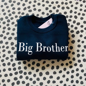 big brother sweatshirt, Big Brother pregnancy announcement new baby gift for toddler, announcement sibling shirt, big little brother jumper