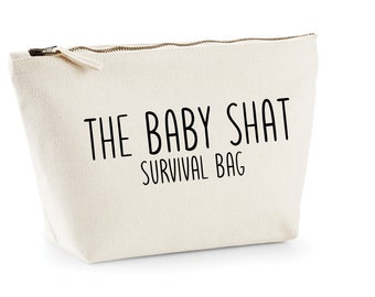 Baby survival bag shower gift for new mum gift idea, funny baby changing bag new mum gift from friend, new parent emergency changing kit