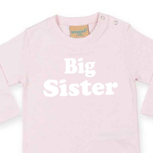 Haut à manches longues Big Sister, annonce de grossesse Big Sister nouveau cadeau de bébé pour tout-petit, nouveau cadeau de grande sœur pour la chemise de frère ou de petite fille