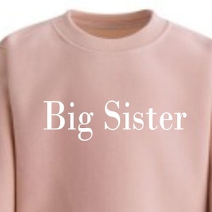 Sweatshirts grande soeur, nouveau sweat-shirt pour frère et soeur, haut de faire-part grande soeur, cadeau petite soeur grande soeur pour tout-petit, nouveau pull soeur