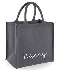 Granny tote bag gift for new nanny shopping bag, Mothers Day gift for Granny, grandma shopping bag Personalised Birthday Gift for gran zdjęcie 5