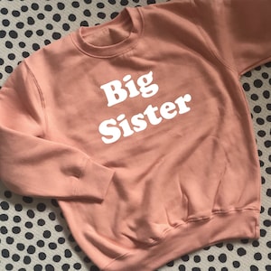 Sweat-shirt Big Sister, annonce de grossesse Big Sister, nouveau cadeau de bébé pour enfant en bas âge, grande sœur frère chemise nouvelle grande sœur pull à capuche