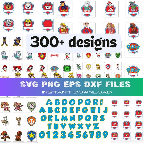 Paw Patrol Svg Layered - Etsy