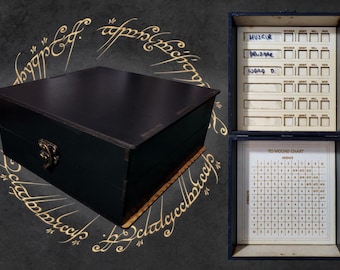 Wound Might Will Fate Counter Dice Tray Box for Lord of the Rings Middle Earth Strategy Battle Game MESBG