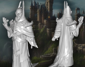 Arch Mage Dark Wizard DnD Wargame Miniature