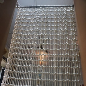 Beaded Curtains , Luxurious Glass & Pearl Beads Curtain, Decorative Golden String Curtain, Perfect Home Touch or Gift