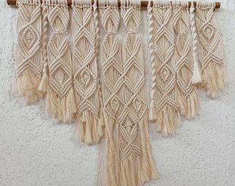 Macrame wall hanging, Boho hanging, Macrame curtain, Macrame backdrop