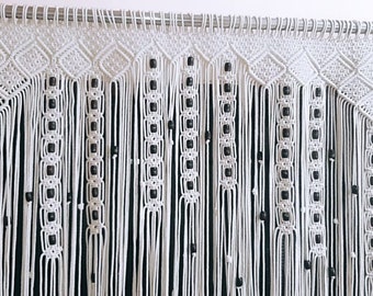 Macrame Door Curtain: Elegant Boho Room Divider