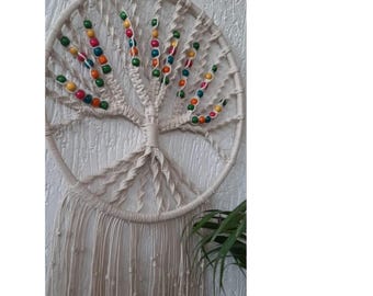 Macrame Tree of Life Wall Hanging, Large Boho Decor Piece for Home, Unique Gift for Housewarming or Nature Lovers