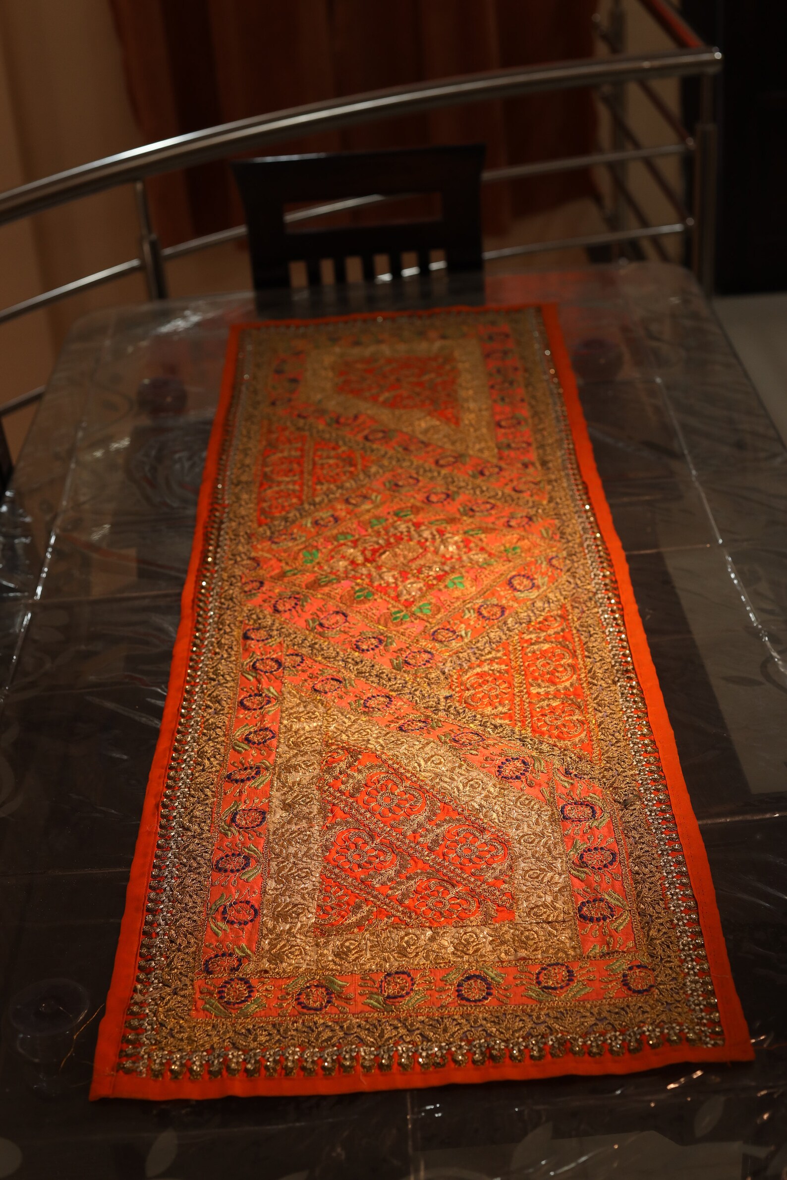 Table Runner Indian Traditional Patchwork Table Runner Etsy