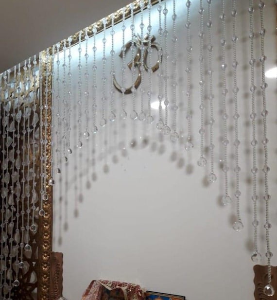 Cortina De Cuerda Con Cuentas Efecto Cristal – Retén Trasero Decorativo Moderno De Misa Styles (múltiples Colores)