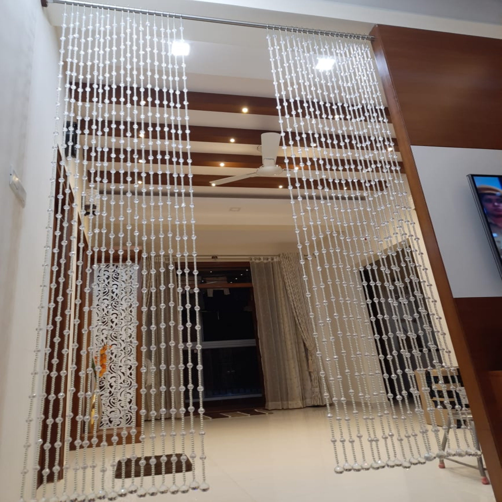Crystal Beaded Curtain: Luxury Room Divider, Home Decor