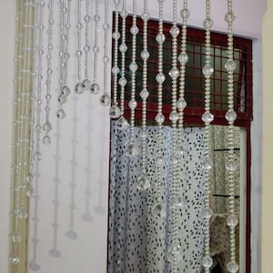 Arch Crystal Beaded Curtain: Elegant Room Divider, Home Decor