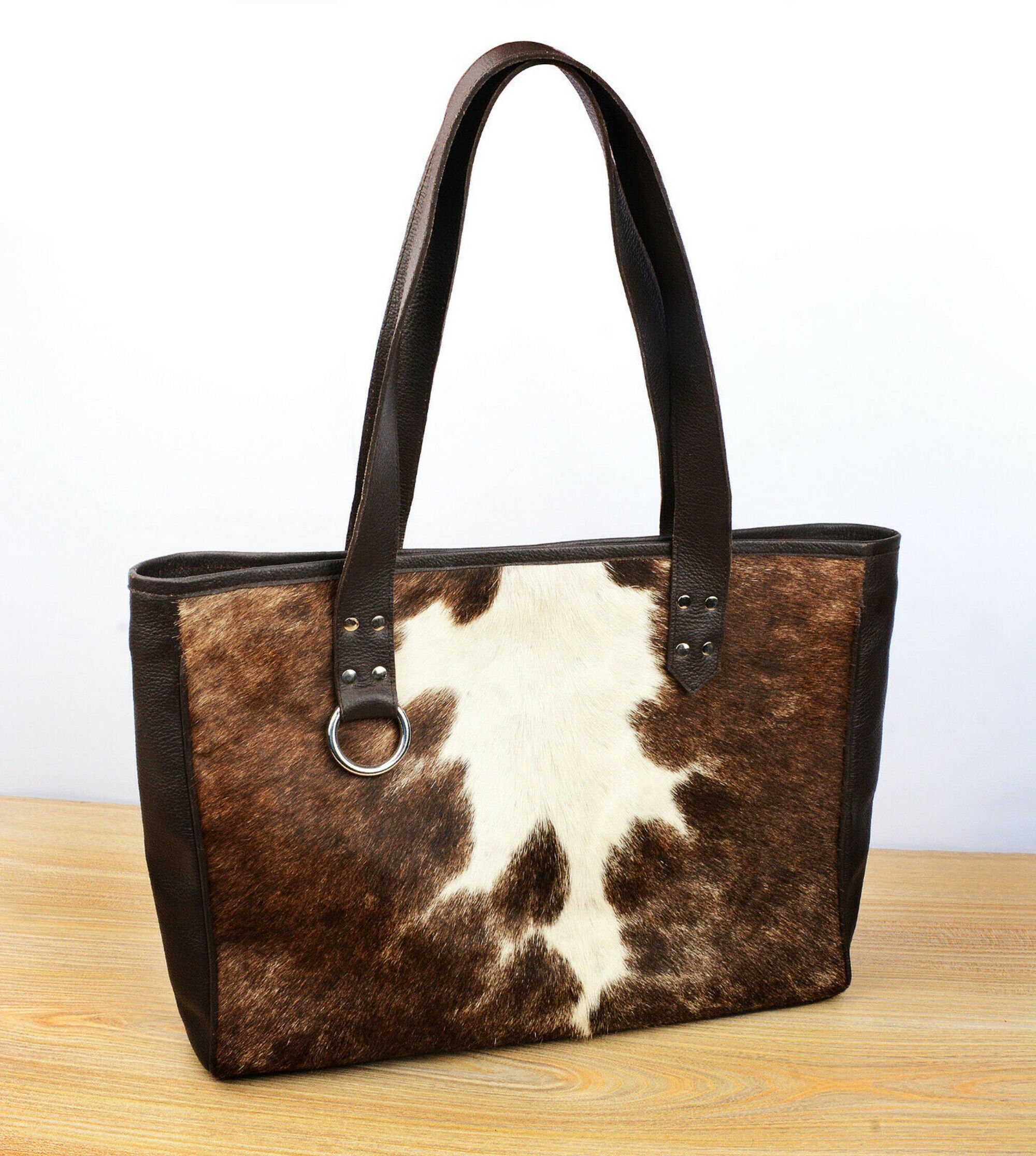 Bolso de pelo de piel de vaca / Bolso de piel con estampado Etsy España