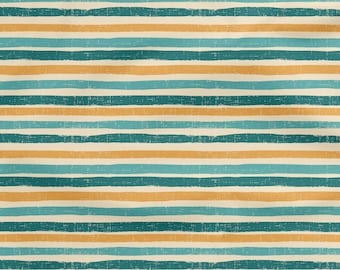 RETRO STRIPE FABRIC | boho stripe, painted stripes, blender fabric, retro vibe, summer vibes fabric, retro wallpaper, vintage stripe fabric