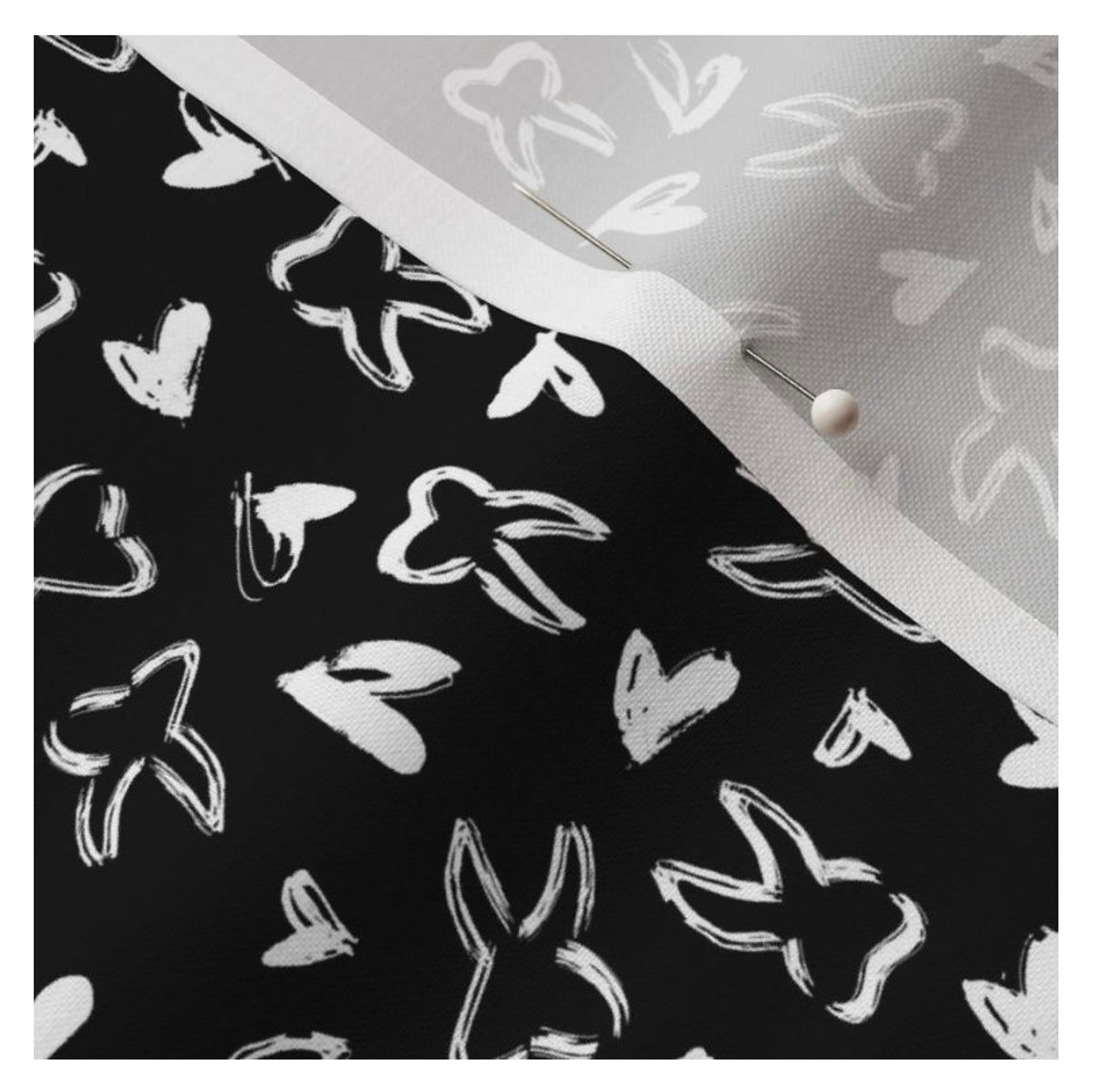 TOOTH FABRIC small Print Dental Fabric, Dental Art, Teeth Print, Tooth