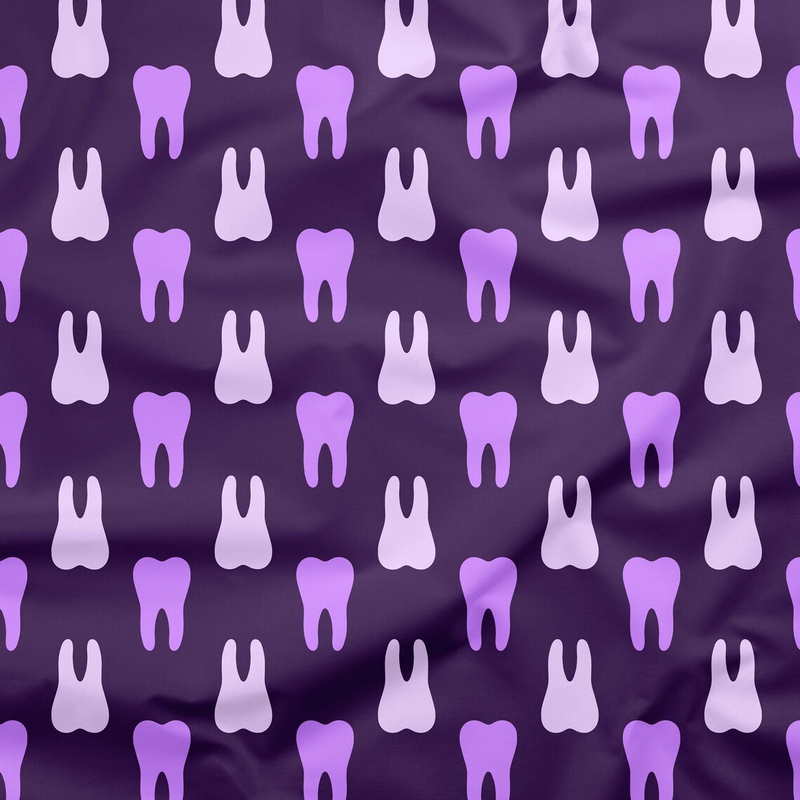 TOOTH FABRIC Dental Fabric, Medical Fabric, Dental Art, Dental Print