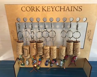 WINE CORK KEYCHAINS