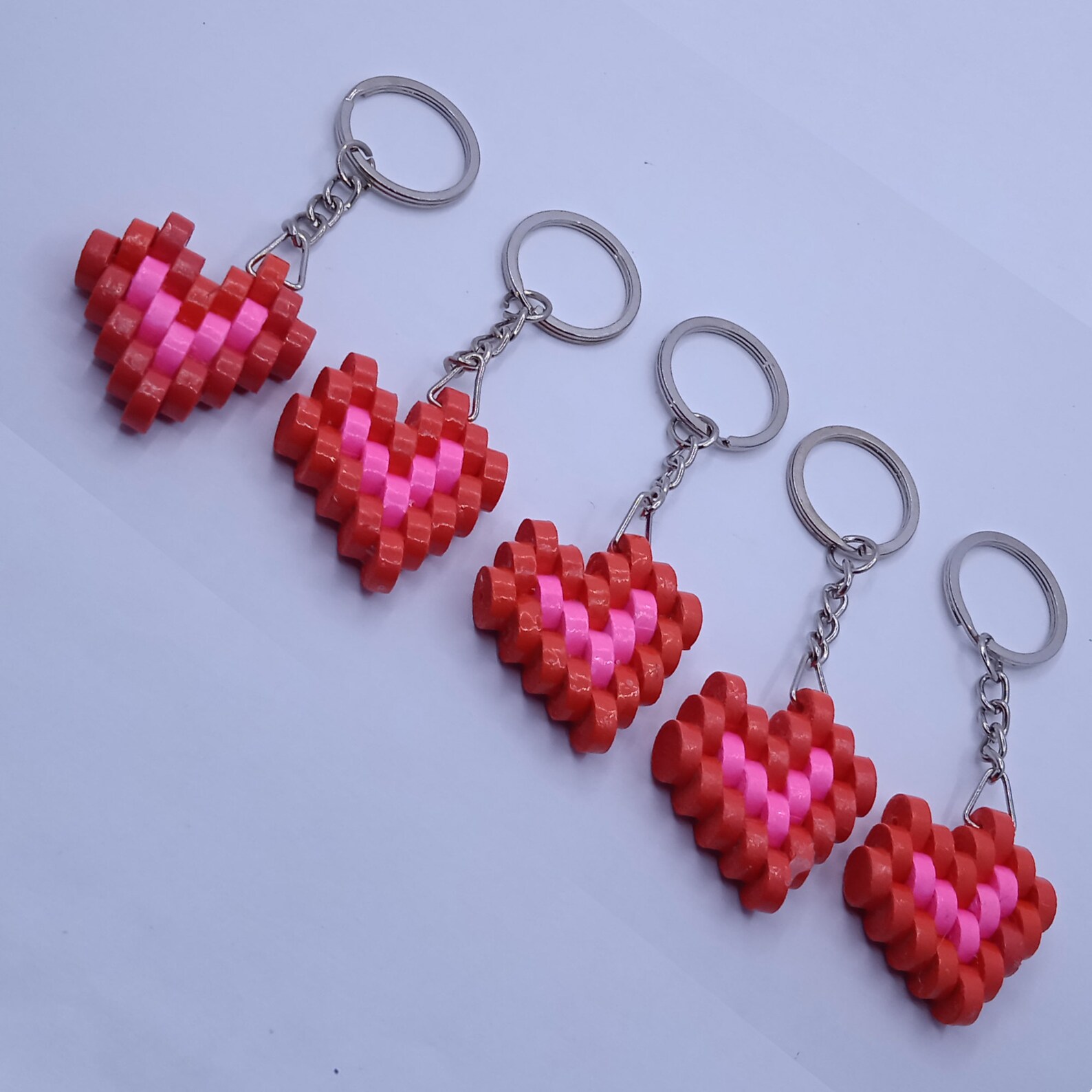 Paper Quilling Key Chain Heart Shape Key Tag Gift Pack With 5 Etsy