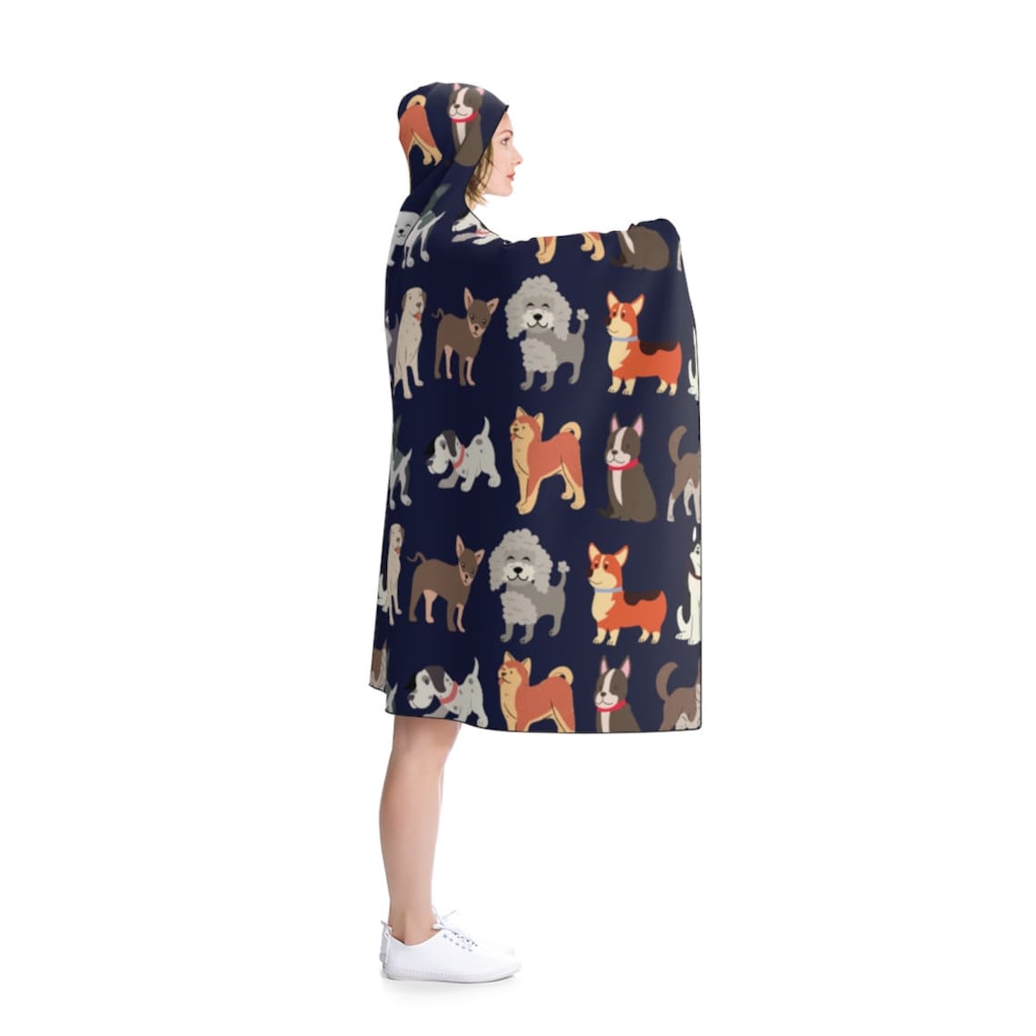 Puppy Hooded Blanket Cozy Hooded Fleece Blanket Etsy