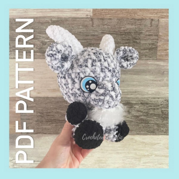 Goat Crochet Pattern, Easy Crochet Goat Pattern, Beginner Crochet Pattern, DIY Gift