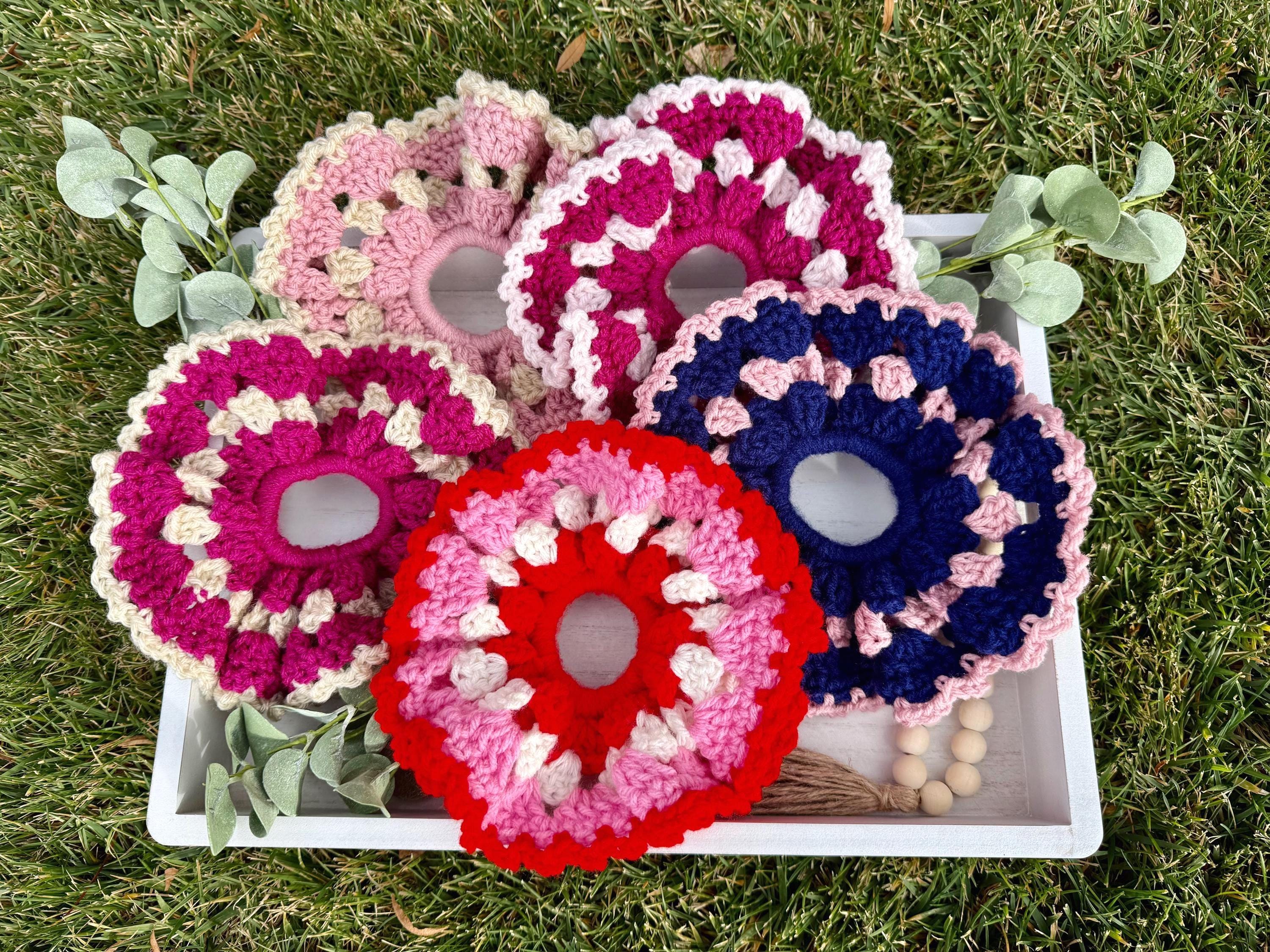 Crochet Oversized Scrunchies Handmade - Etsy display picture 1