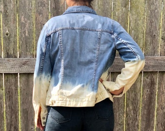 ombre jean jacket