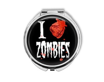 I Heart Love Zombies Anatomical Human Blood - Make Up Pocket Mirror for Cosmetics BCM290