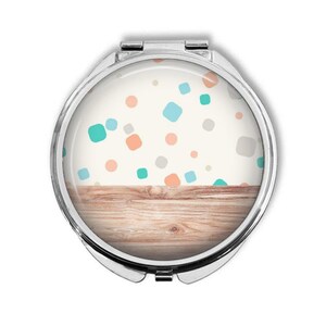 Pebble Wood Print - Make Up Pocket Mirror for Cosmetics BCM232