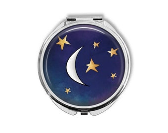 Stars And Moon - Make Up Pocket Mirror for Cosmetics BCM201