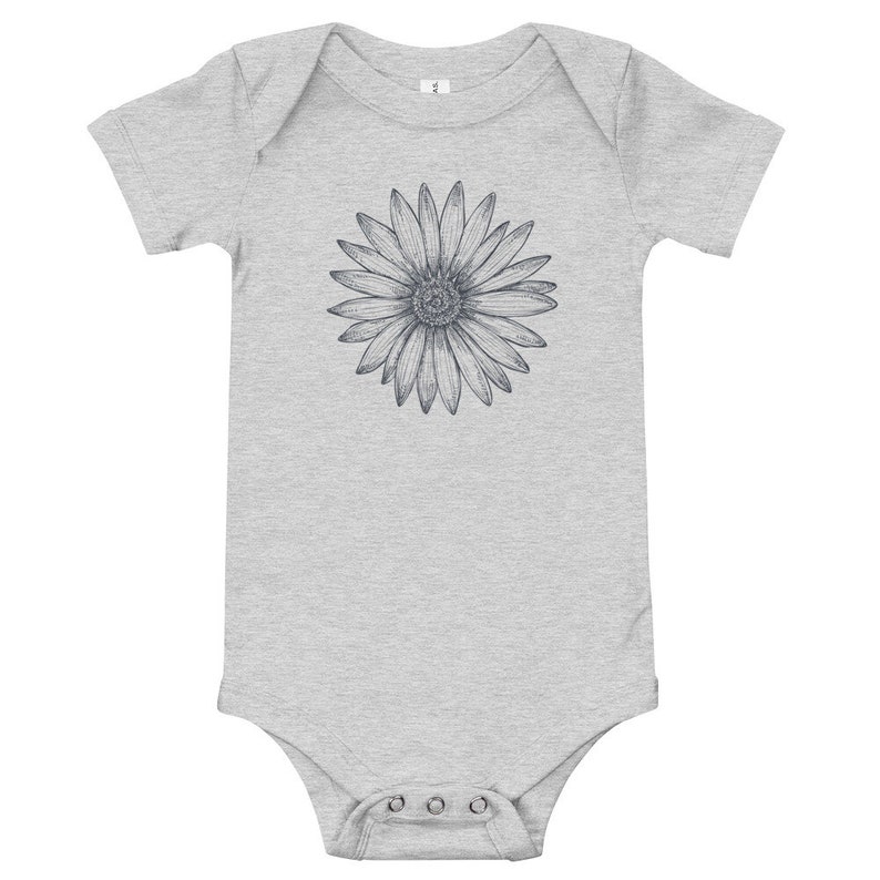 Bodysuit for Boys or Girls Daisy Infant Shirt Flower Onesie Daisy Baby Onesie Trendy Hipster Baby Clothes