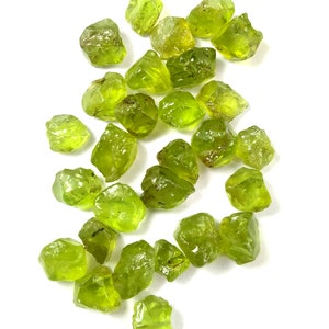 100% Natural Peridot Rough/ Loose Peridot Gemstone/ Cut Style Raw Peridot /AAA+ Quality Transparent Peridot Rough/ 8x6 to 12x9mm E-249