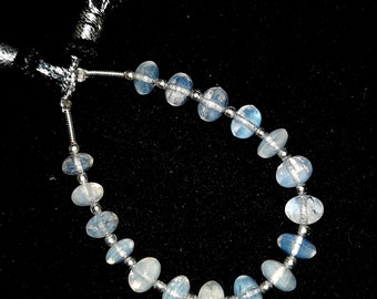 Opalite Moonlite Beads/Unique Opalite Moonlite Strand/4" Crystals Gemstone/Rondelle Shape Opalite Moonlite/6 To 7mm