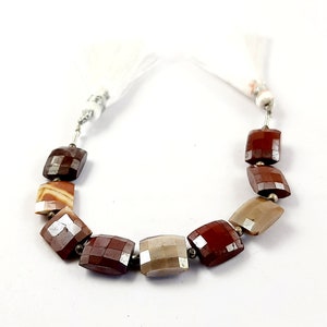 Summer Sale-  Mookaite Beads/Radiant Shape Mookaite Faceted Briolette Strand/4&#39;&#39;Inch 1 Strand/Mookaite Gemstone/10x9 To 11x9mm/F-2456