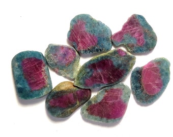 Natural Ruby Zoisite Slice: AAA+ Gemstone for Jewelry Making
