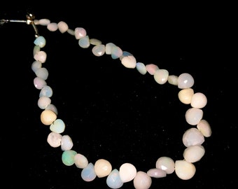 Wholesale Price Heart Shape Ethiopian Opal Beads/Faceted Ethiopian Opal Stone/8" Opal Beads Gemstone/Ethiopian Opal/5 to 8mm