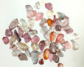 Lote de piedras preciosas en bruto de espinela múltiple AAA para joyería (de 4 x 2 a 9 x 3 mm)