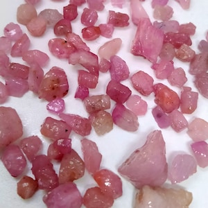 Lite Color Pink Sapphire Rough Gemstone/Loose Pink Sapphire Raw Gemstone/Best Sapphire Earrings Raw/ For Making Jewelry/6x4 to 16x10mm E-409