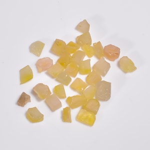 Natural Yellow Sapphire Gemstone/38.50 Carats Lot Yellow Sapphire Rough/Fine Quality Healing Sapphire/For Making Jewelry/5X4 7X6 mm/U-3