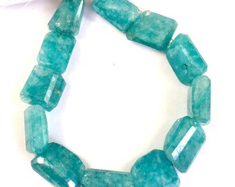 Dazzling Aquamarine Beads/Faceted Aquamarine 8''Inch Strand/Aquamarine Tumble Strand/Top Quality Aquamarine String/For Making Jewelry/B-1184