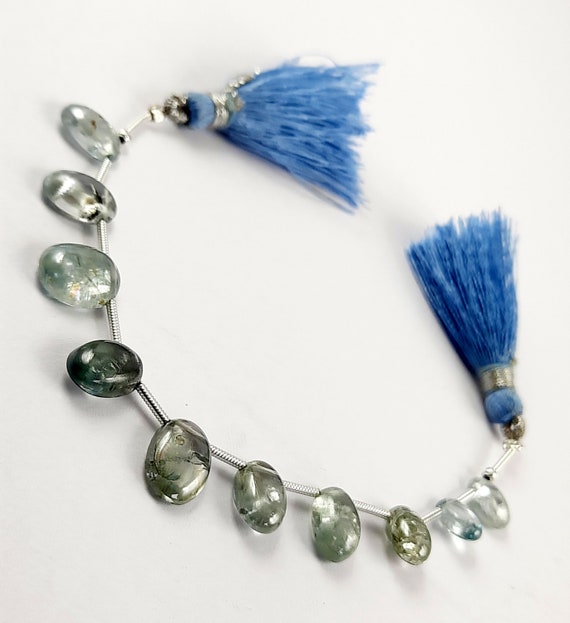 100% Natural Blue Zircon Beads/oval Shape Cabochon Blue Zircon