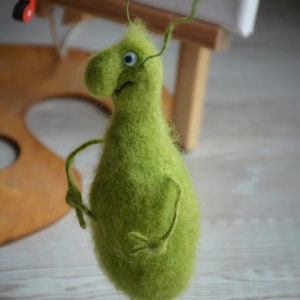 Handmade Gift Interior Housewarming Gift Felted Toy Cockroach In Multiple Colors. Hand made Needle Felt Animal, Figurine Gift For Women Green