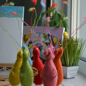 Handgemachtes Geschenk Interior Housewarming Geschenk Gefilzte Spielzeug Schabe In Mehreren Farben. Handgemachte Nadel Filz Tier, Figurine Geschenk für Frauen Bild 8