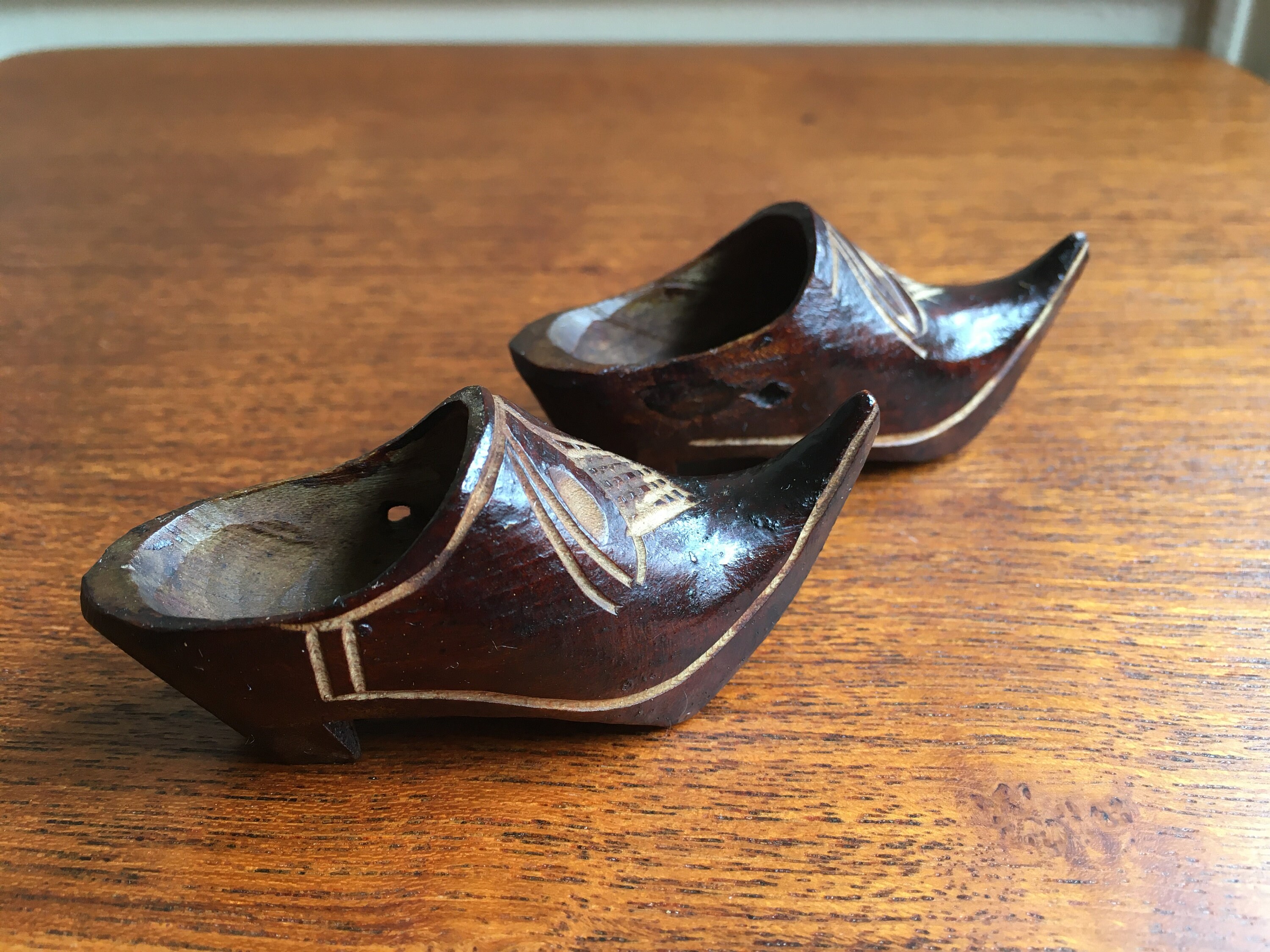 最新情報 Antique Small Wooden Shoes - Etsy その他