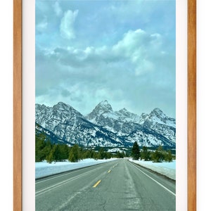 Road to Tetons -- Grand Teton National Park -- Wyoming -- Travel Photography -- Print -- Home Decor -- Wall Art -- Black & White