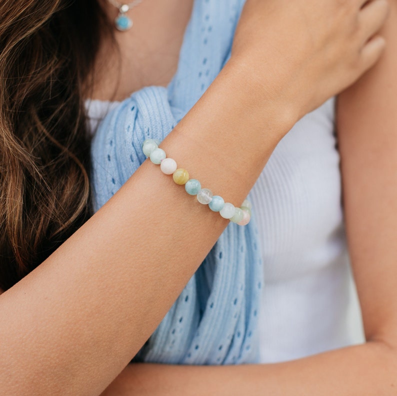 8mm Anxiety Relief Elastic Bracelet Womens Etsy