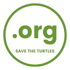Op de afbeelding: Groene cirkel met een witte achtergrond en de tekst ".org RED DE ZEE-Schildpadden" in wit.