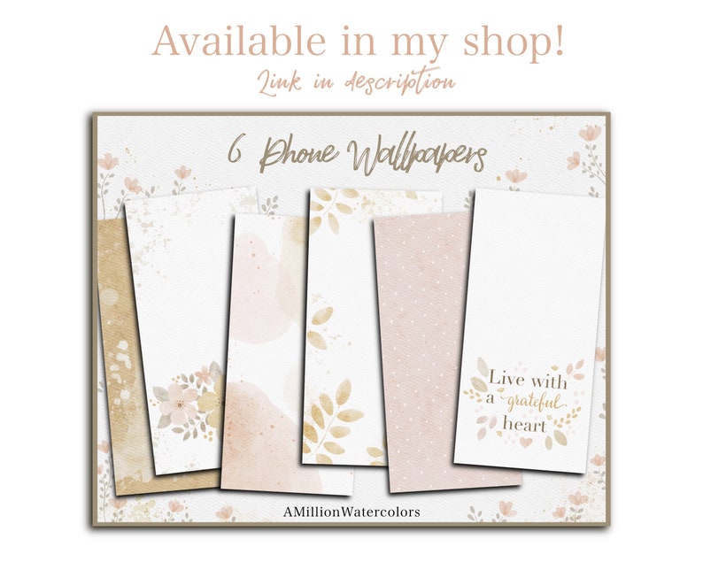 Ios14 Watercolor Floral App Icons Spring App Icon Bundle Etsy Canada