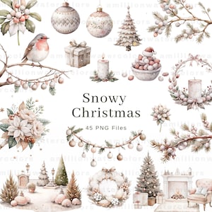 Christmas Clipart, Christmas Winter Clip Art, winter clipart, christmas clipart PNG, clipart commercial use, cozy christmas, bundle clipart