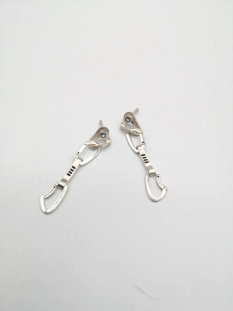 Climbing quickdraw earrings... image 3